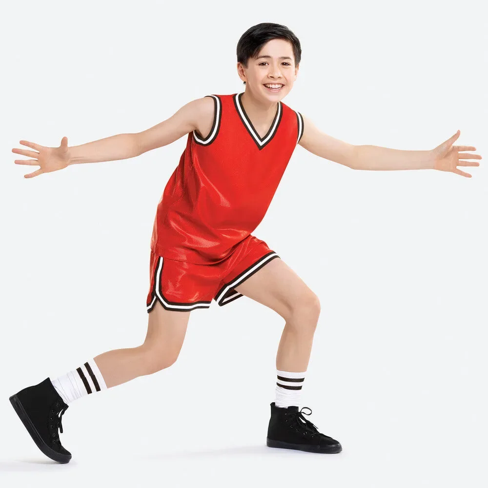Pre-Owned Dance Costume Small Child Red Revolution RC25730 Hip Hop Jazz Tap Clo